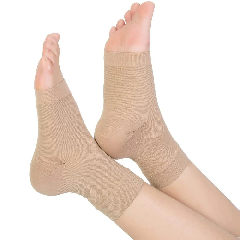 1 Pair Plantar Fasciitis Socks Sleeves, 20-30mmHg Compression Socks for Ankle Support, Injury Recovery, Eases Swelling Women Men