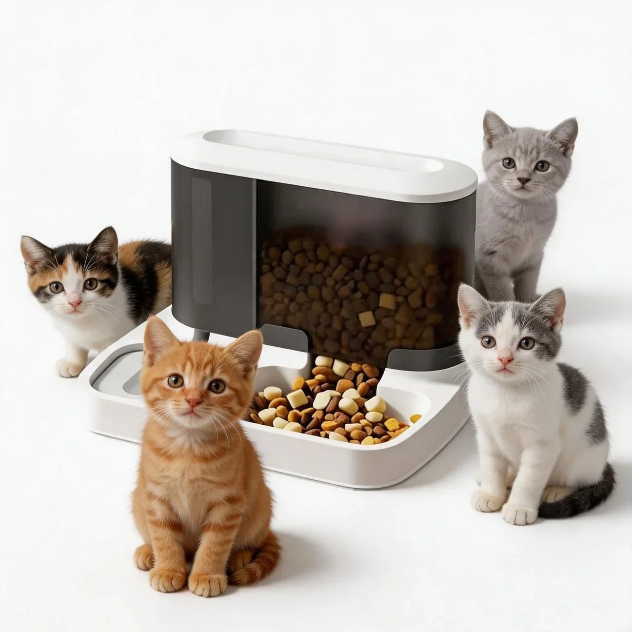 Automatic Pet Feeder Water Bowls Food Intelligent Electric Pet Food Dish Smart Timer Dog Bowl All-in-One Feeding Station