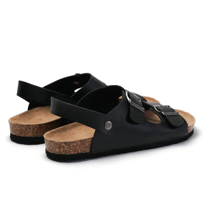 Zapatos Unisex Mujer y Hombre Sandalias de Corcho con Tira Trasera Zuecos Gladiador