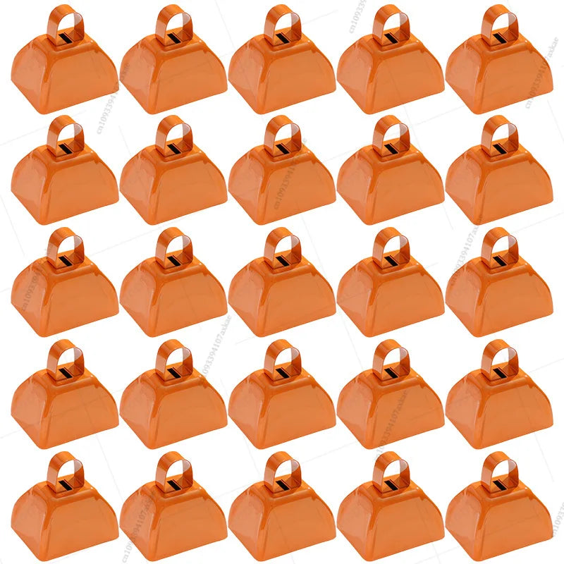 12-100 Pcs Metal Cowbells for Sporting Event 3 Inch Small Noise Makers