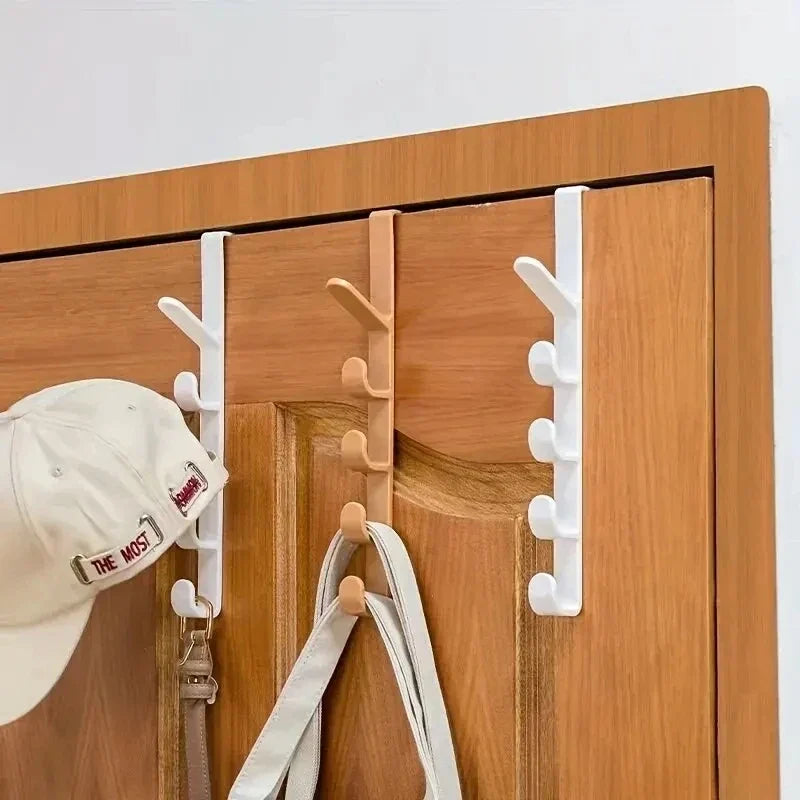 1pc Bedroom Door Hanger Clothes Hanging Rack Over the Door Plastic