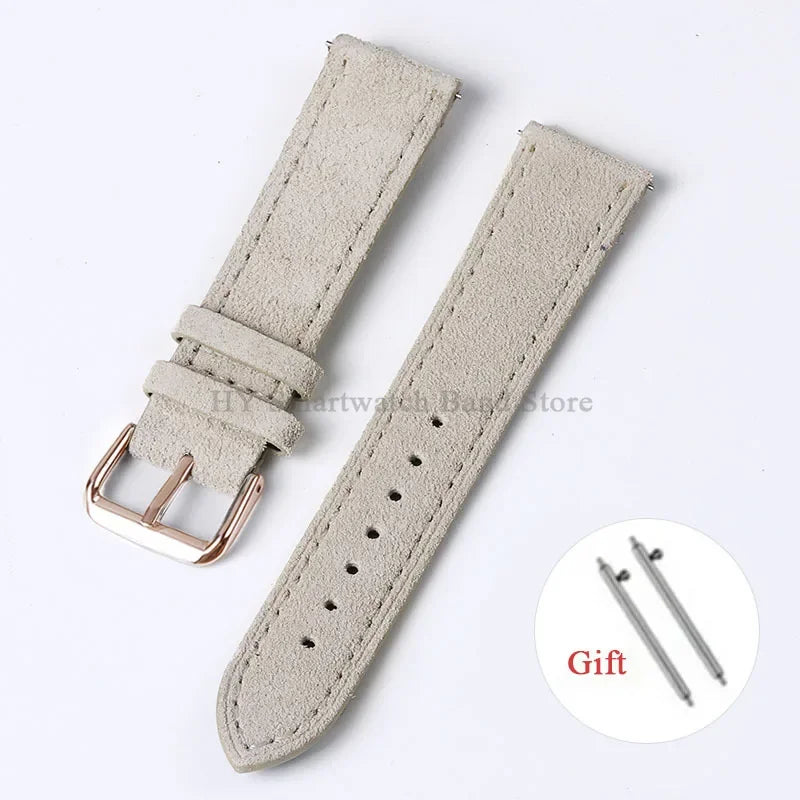 Motorola Moto Vintage Suede Leather Quick Release Watch Band Strap