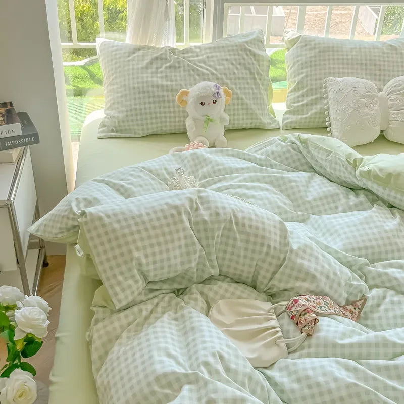 Bonito juego de cama de guinga