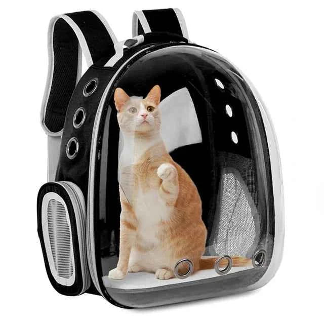 Space Capsule Pet Backpack with Clear Dome for Cats and Small Dogs