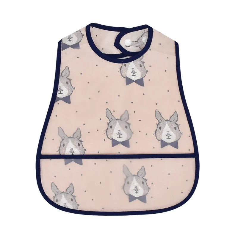 2023new Cartoon Pattern EVA Waterproof Pocket Lunch Feeding Bibs
