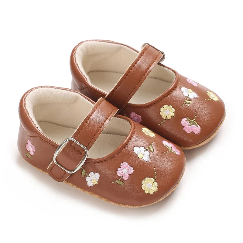 0-1year Baby Shoes Infant Pre-Walker Shoes Girls Princess Bow Shoes