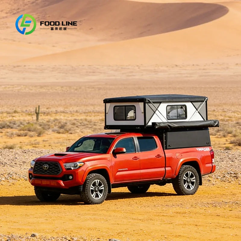 Outdoor Camping Tent - Fully Equipped Truck Camping, Pop-up Truck Camping Equipment with Bed for Outdoor Excursions.