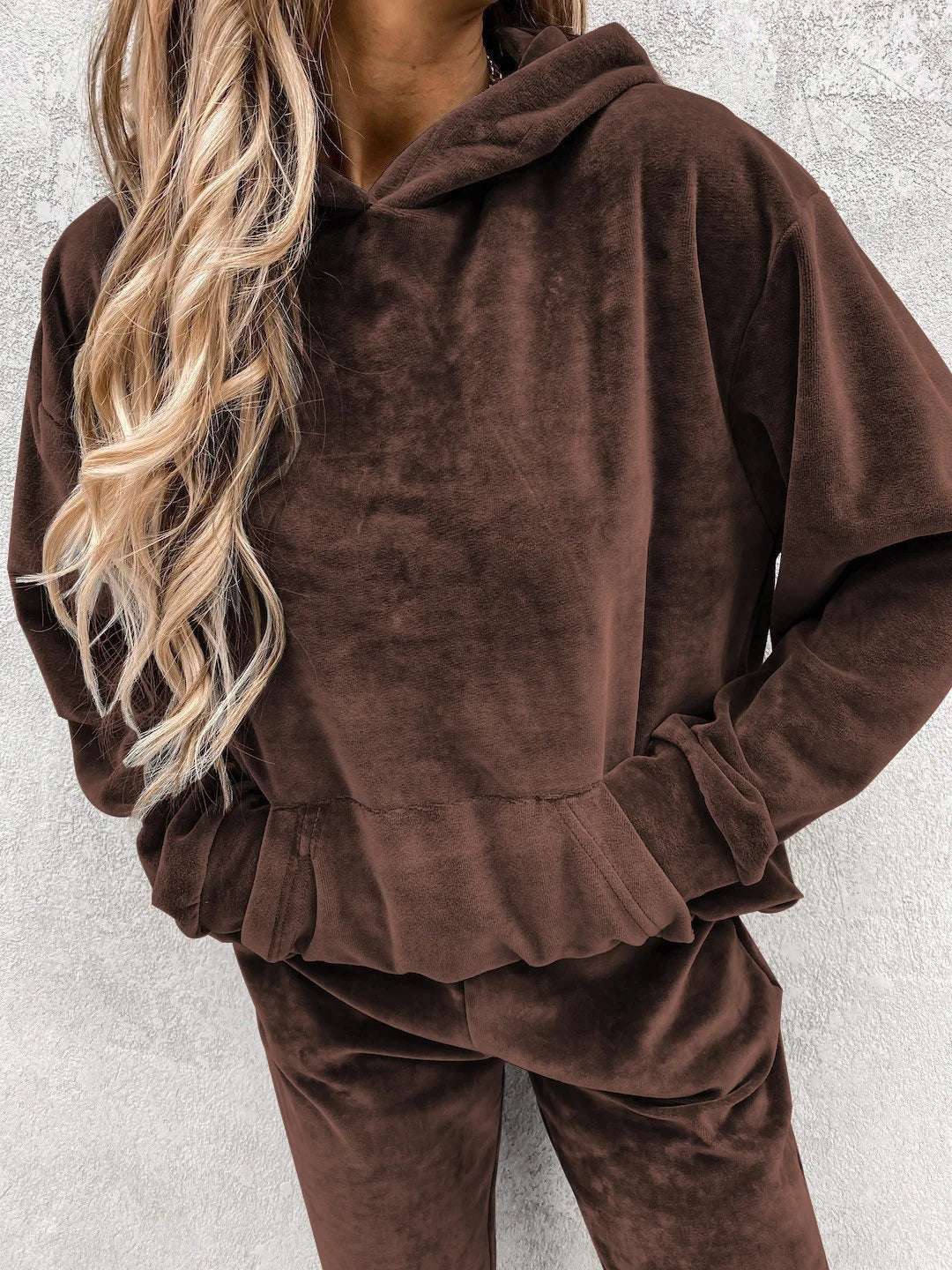 Autumn Winter Tracksuit Women Two Piece Set Oversized Hoodie Sweatpants Solid Sportswear Suit Casual Sweatshirt Trouser Set Lady