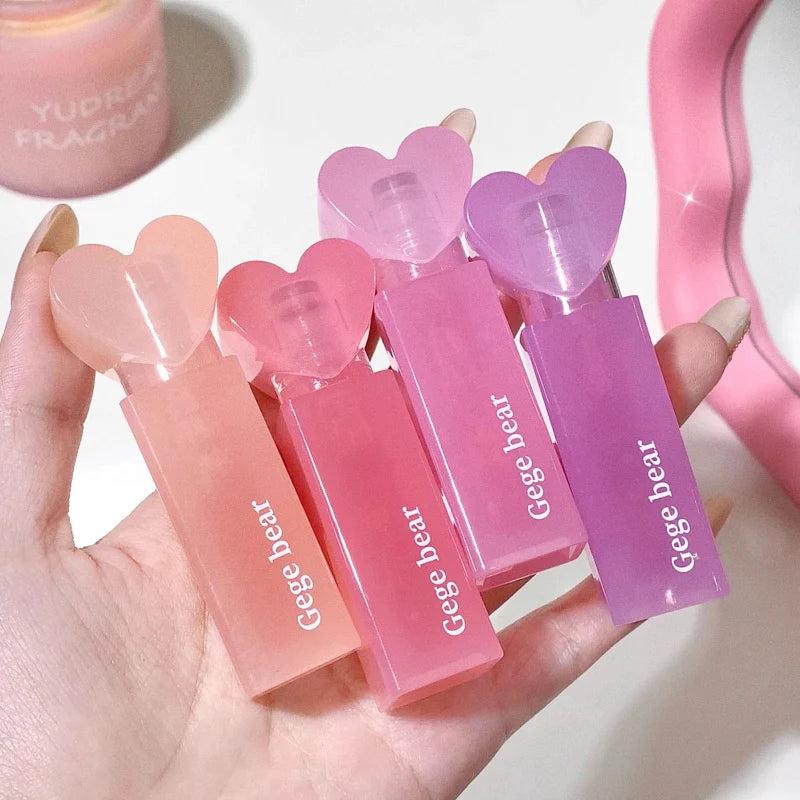 Brillo labial de gelatina con forma de corazón GEGE BEAR
