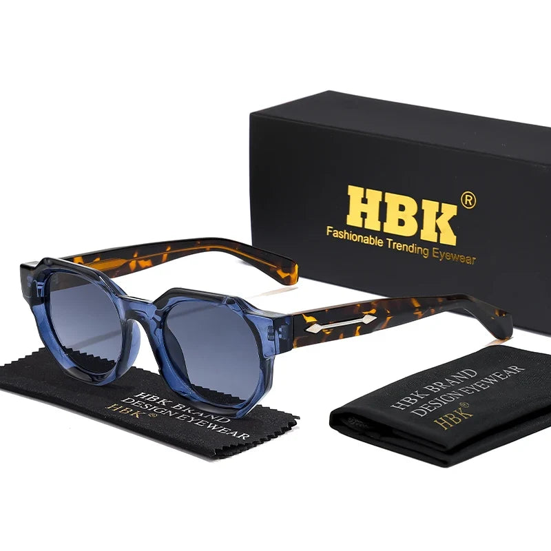 HBK Fashion Punk Sunglasses for Menluxury Brands Polygon Core Insert Leg Sun Glasses Women Summer Beach Party Ideal Choice