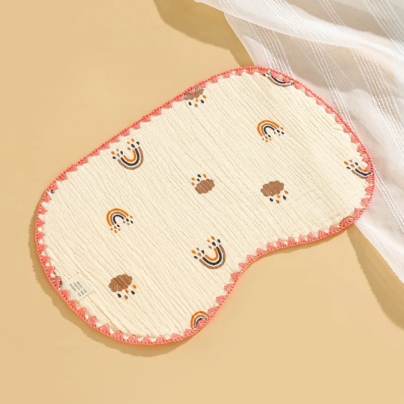 Newborn Baby 10-layer Cotton Gauze Flat Pillow Newborn Pillow Towel Baby Cloud Pillow Anti-vomiting Pillow