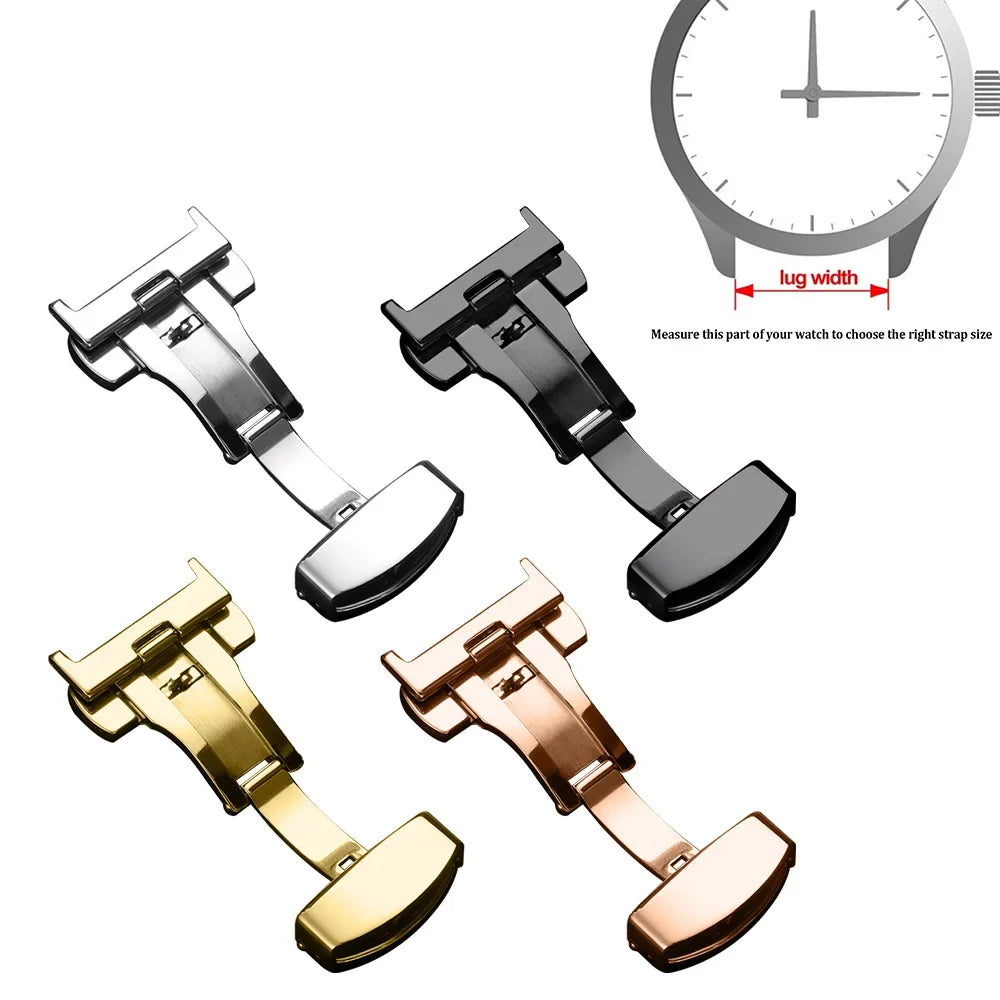 OnePlus Watch Leather Band with Butterfly Clasp
