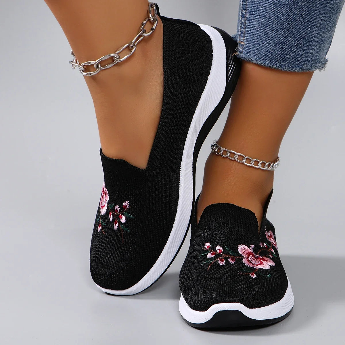 Women's summer breathable mesh flat shoes，women's shoes，casual sneakers shoes, clearance free shipping