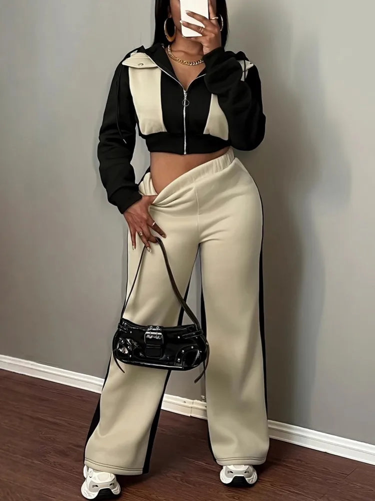 2 Piece Women Sets 2025 New Arrival Autumn Winter Matching Sets Two Pieces Sets Long Sleeve Top And Pants Suits Outfits Clothing