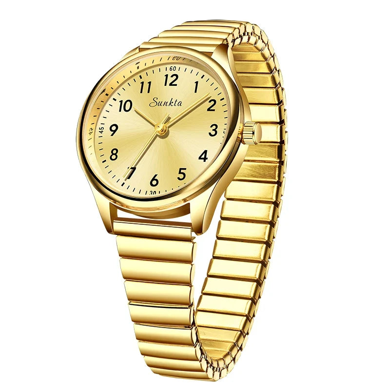 Women's 30mm Arabic Numeral Quartz Watch, Strap or Bracelet