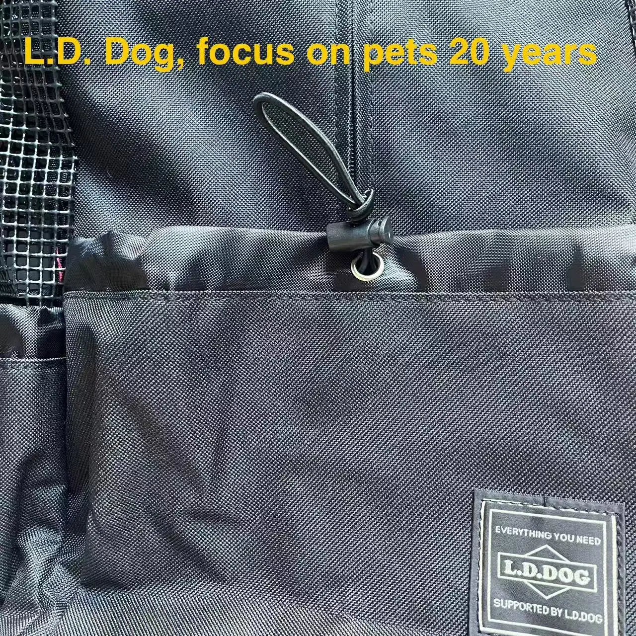 Mochila de transporte para perros, senderismo, viajes, ventilación al aire libre, malla deportiva para exteriores