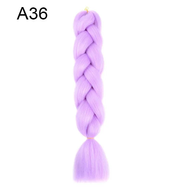 24-Inch Yaki Braids Ombre Jumbo Braiding Hair | Green Synthetic Hair Extensions for DIY Styles