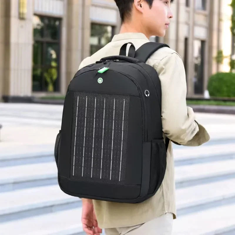 For Large Capacity Solar Backpack with Intelligent Power Generation Anti-splashing Charging Function for Business Leisure
