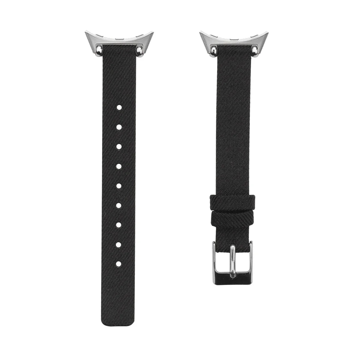 Google Pixel Watch 5, 4 & 3 Slim Canvas Band, Leather Lining