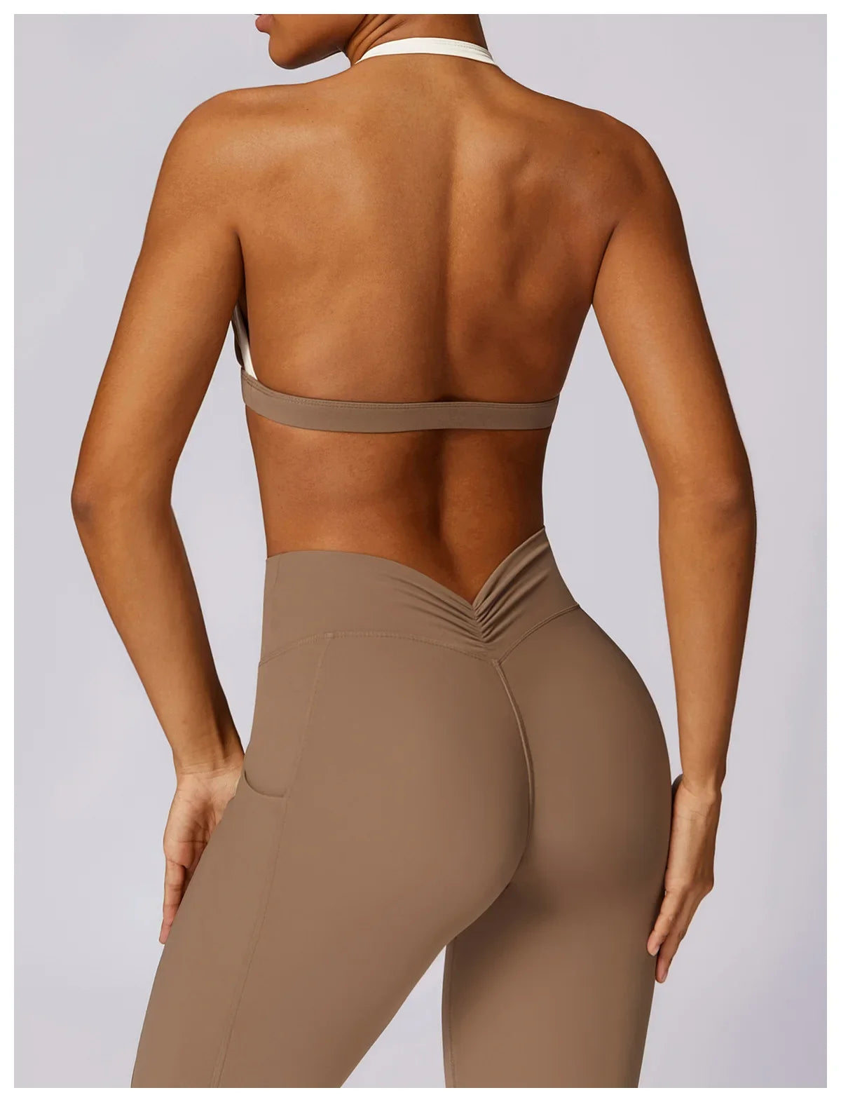 2-Piece Activewear Set – Long Sleeve Crop Top & Leggings