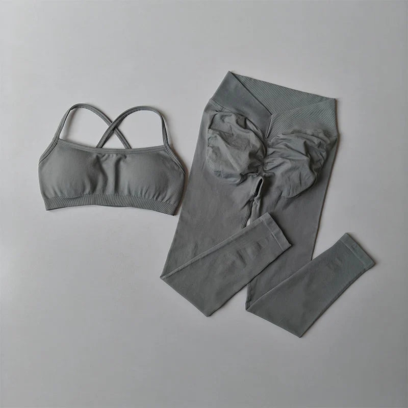2-Piece Workout Set – Sports Bra & Butt Lift Leggings