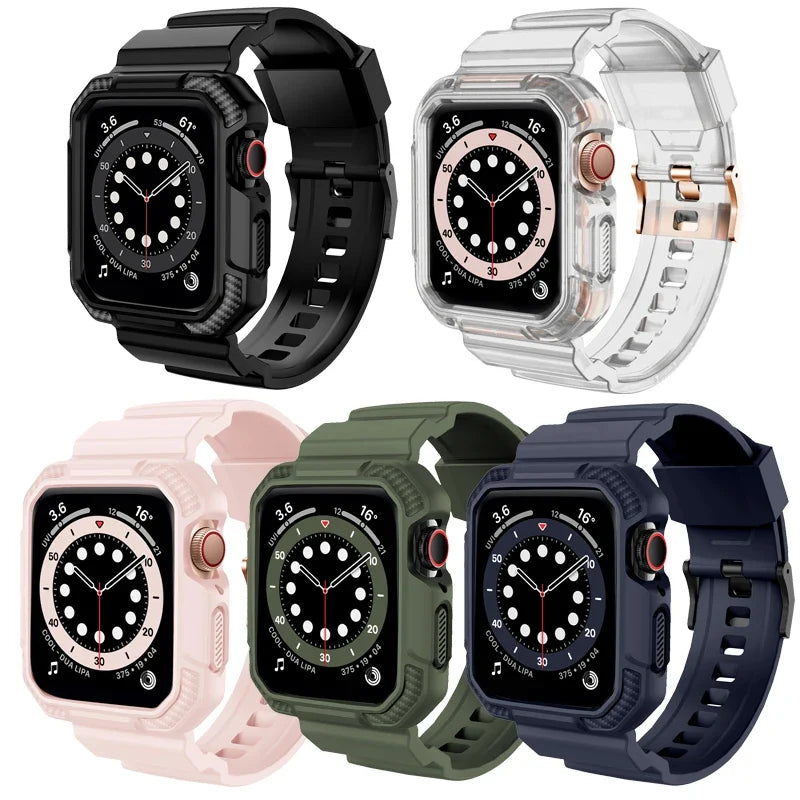 Apple Watch Series 1–3 Rugged TPU Band with Built-in Case