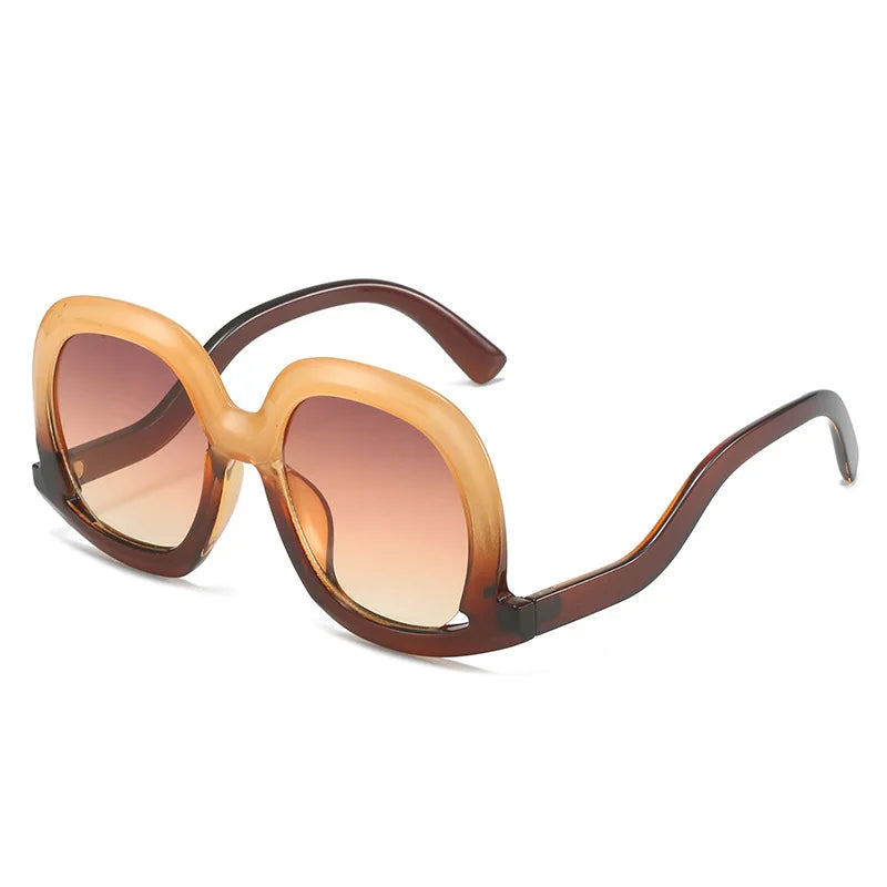 New Fashion Irregular Square Sunglasses For Women Men Vintage Designer Ladies Sun Glasses Ins Trending Female Shades UV400