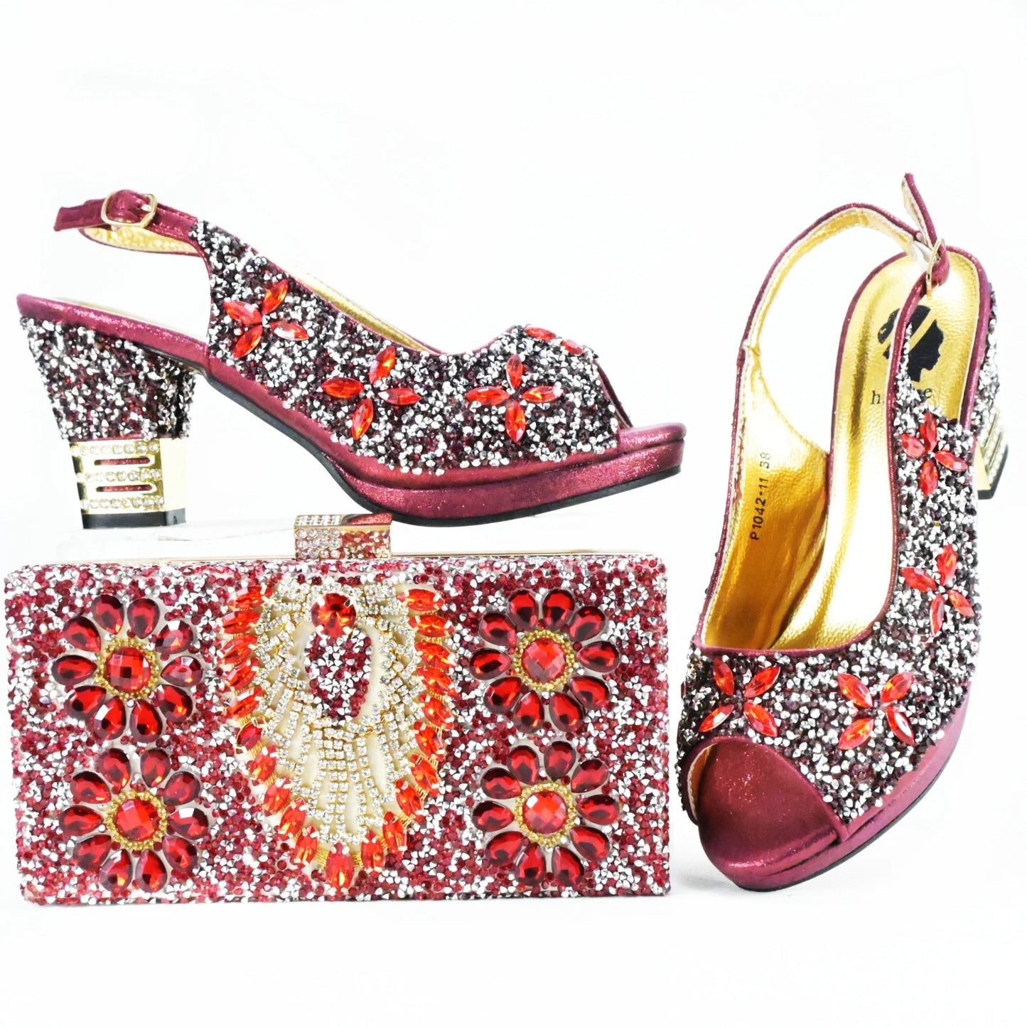 Nuevo Set de Zapatos y Bolso de Llegada, Sets Africanos HAS1-9