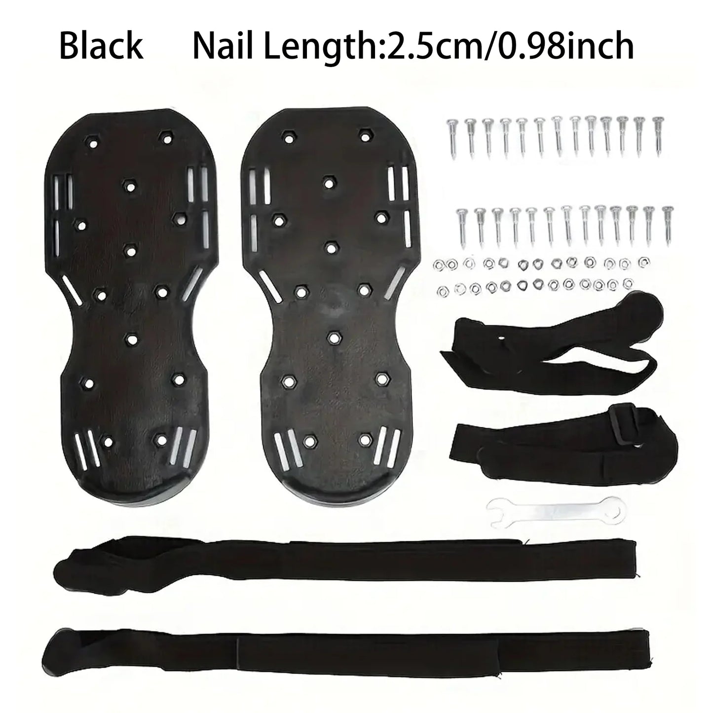 Garden Nail Shoes,Grass Loose Soil Tool,2.5/4.2cm Long Nail,Anti-Slip Lawn Aerator Grass Spikes Shoes for Aerating Lawn Soil