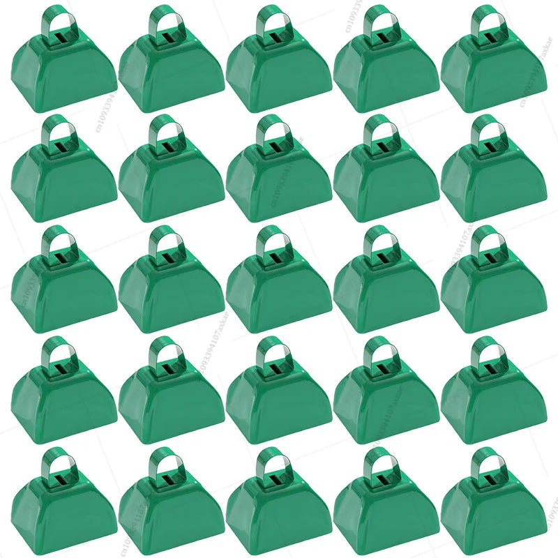 12-100 Pcs Metal Cowbells for Sporting Event 3 Inch Small Noise Makers