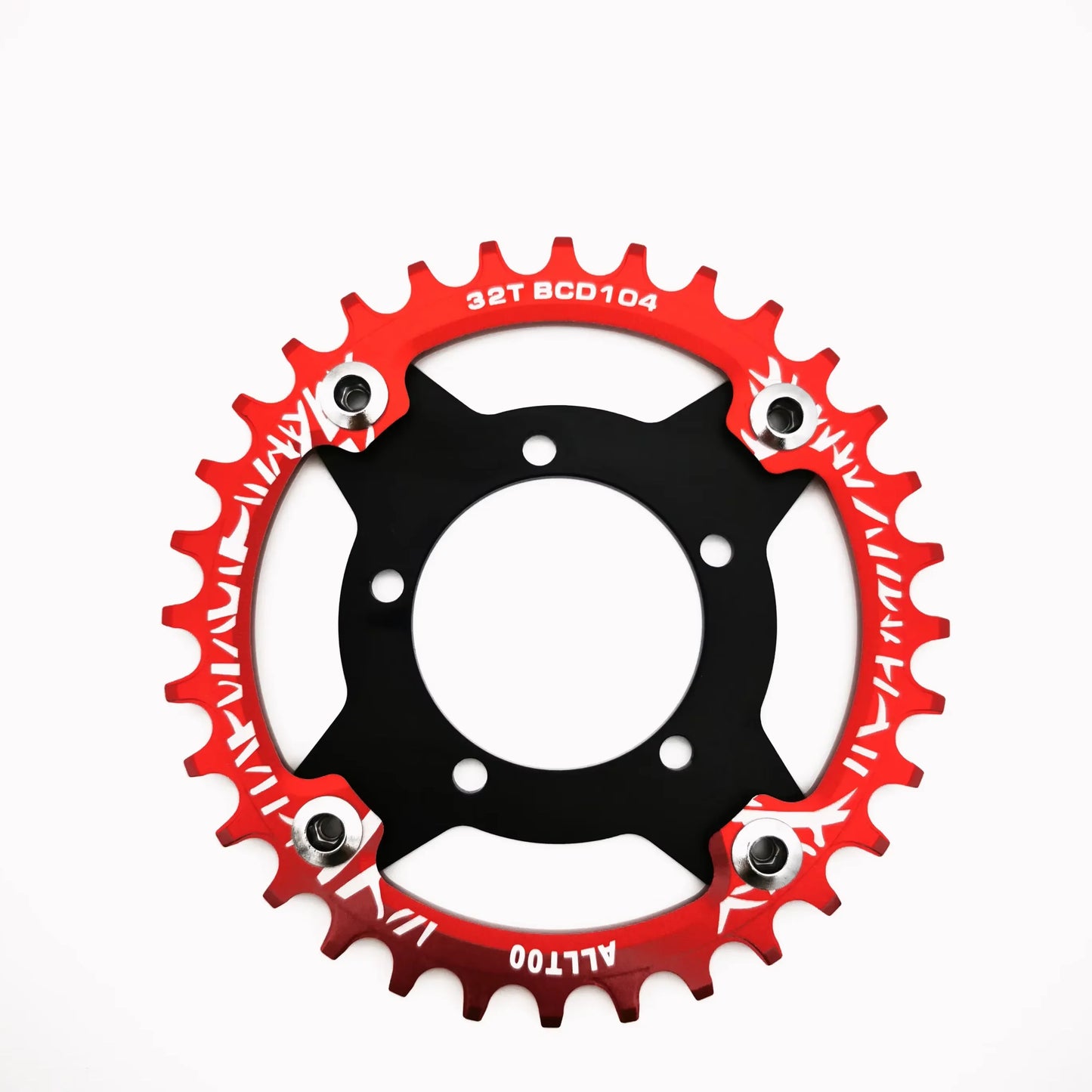 ALLTOO Bike Part Bicycle Crankset Bafang 104BCD Motor Aluminum Alloy Chainring Mid Drive Adapter For Electric E-bike 32T-52T