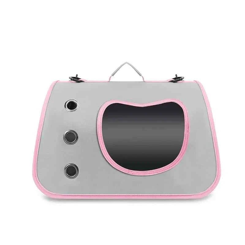 Collapsible Pet Carrier with Plastic Panels and Top and Side Entry