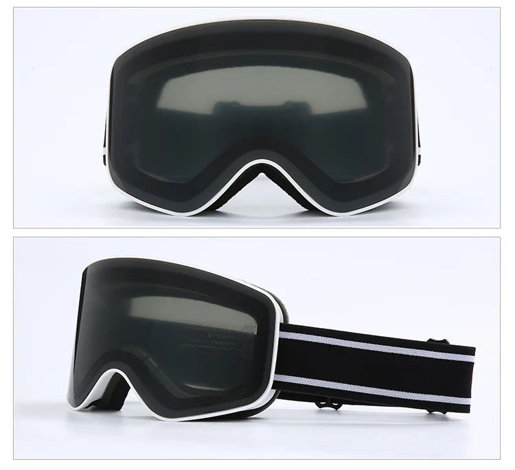 Gafas de esquí y snowboard para mujer y hombre, máscara de esquí con protección UV 400, antiniebla doble cilíndrica para nieve