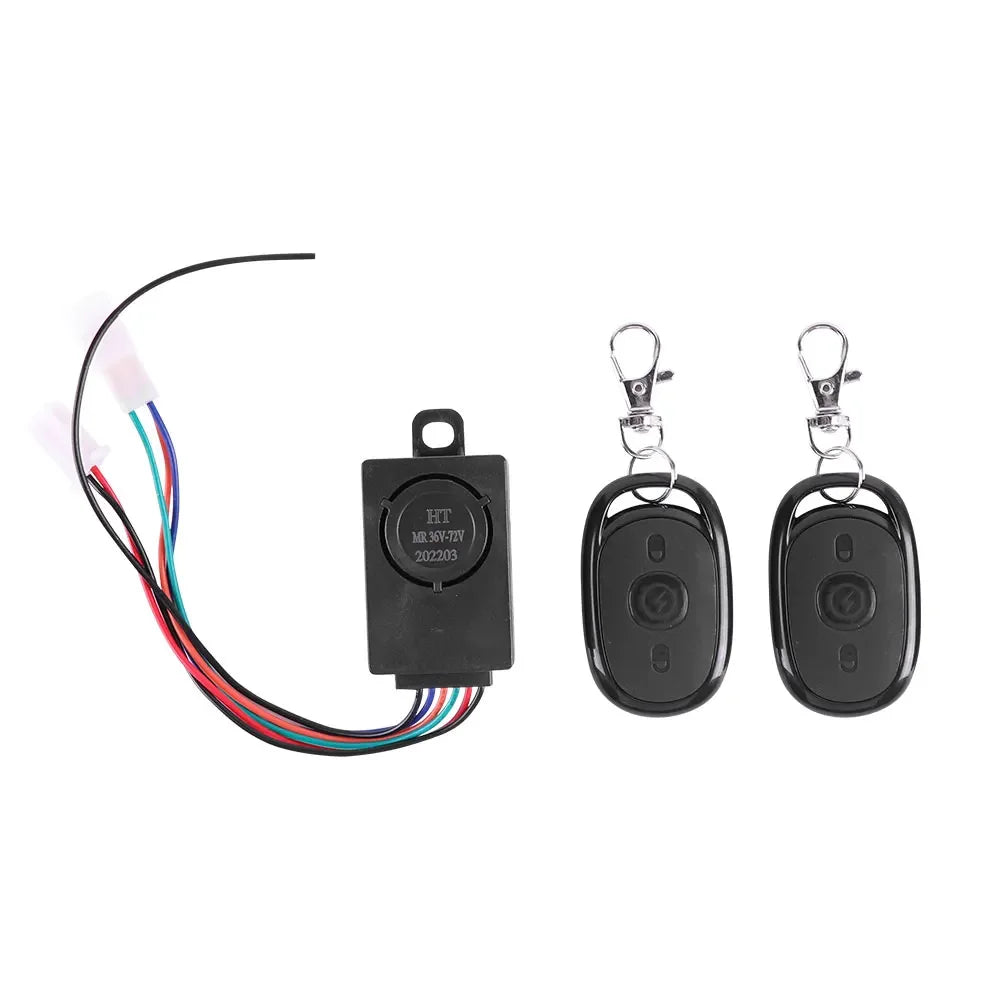 E-bike Alarm System 48V 60V 72V with Two Switches for Electric Bicycle Tricycle Brushless Controller Supplies