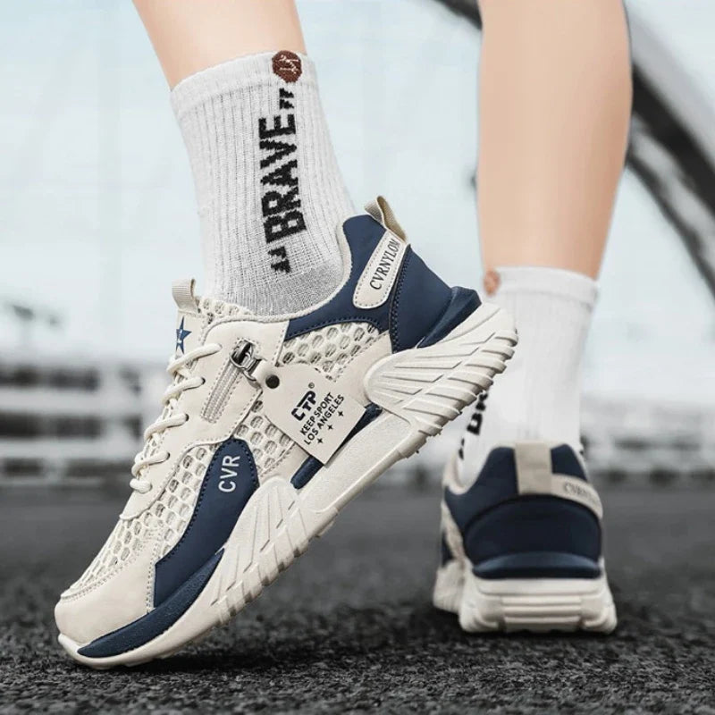 Men's Shoes Designer Luxury Outdoor Running Shoes Soft Sole Non Slip Breathable Tennis Shoe Fashion 2026 New Men Sneakers Spring