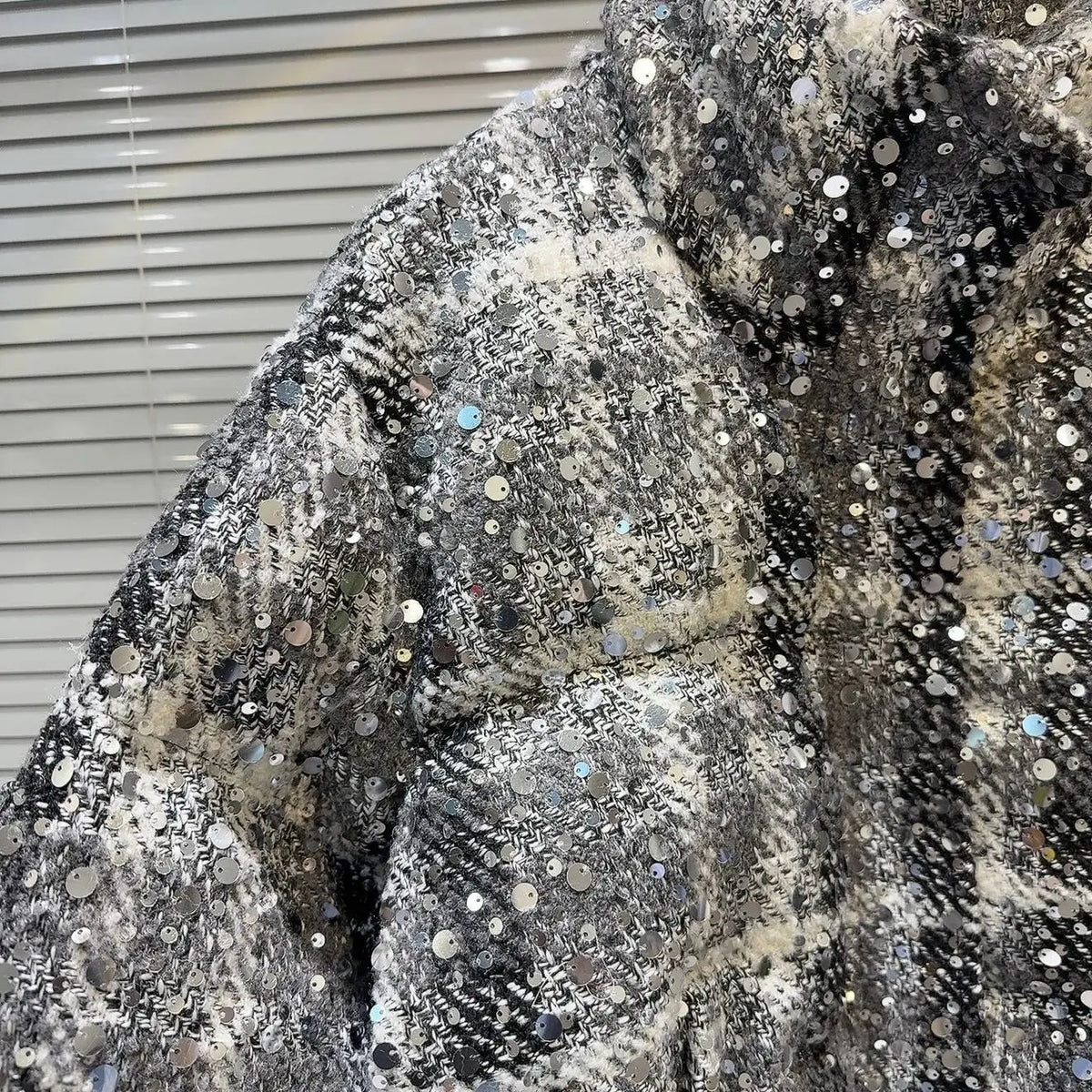 Frostbite Sequin Turtleneck Puffer Jacket – Winter Luxe Collection