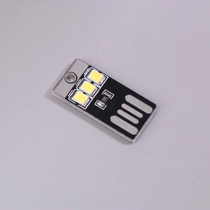 【Camping Night Hiking Tent Lamp Light Outdoor Portable Energy Saving Flashlight Mini USB LED Keychain Night】