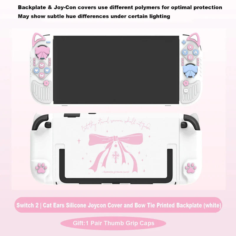 Kawaii Neko and Bows Switch Case NS/OLED/NS2