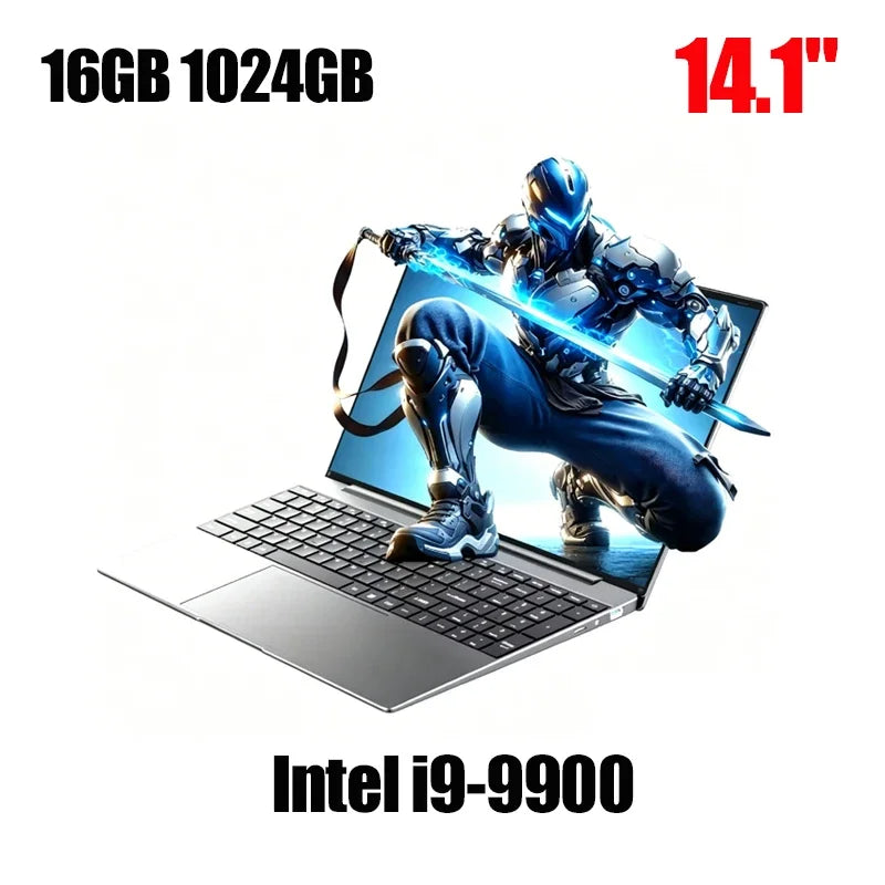 14.1" Gaming Laptop Intel Core I9-9900 32gb+2tb Windows 11 1920x1080