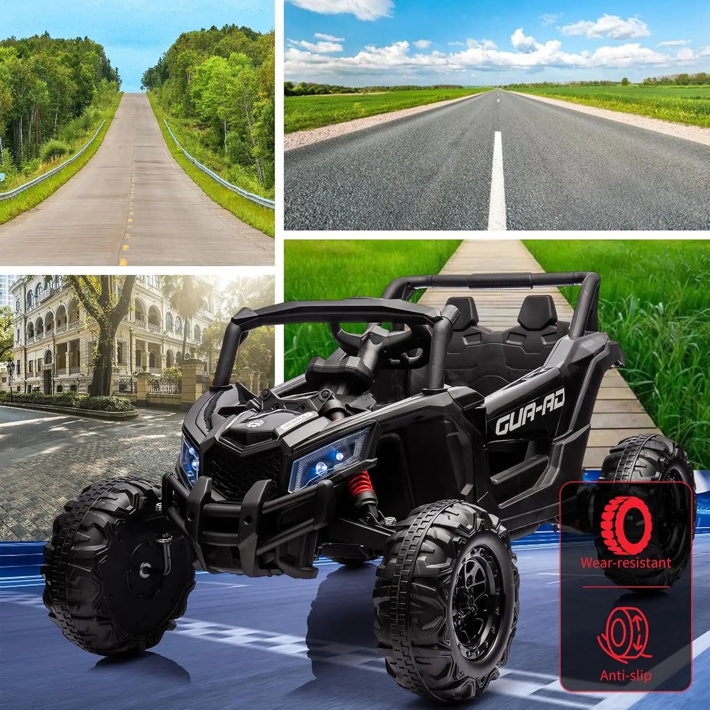 2-Seater 24V Kids Ride-On UTV
