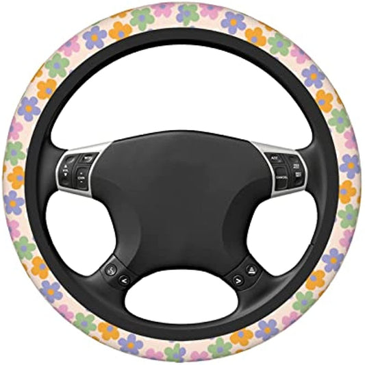Funda floral para volante