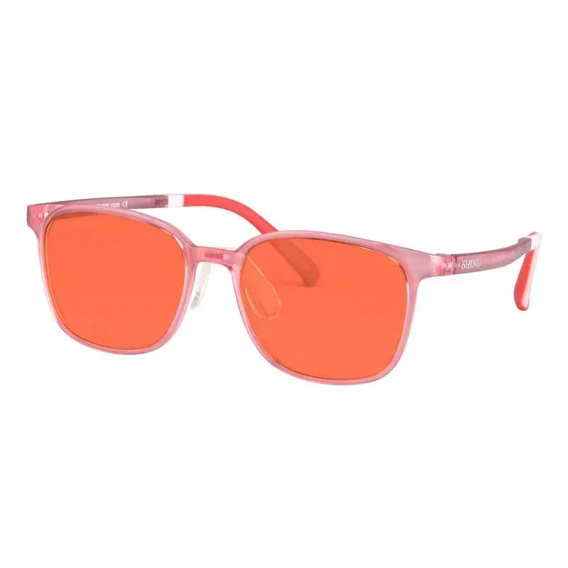 SHINU Children's Glasses 2025 Ppsu Plastic Eyeglasses Blue Light Blocking Computer Lenses Kids Pink Glasses Frame No Diopter