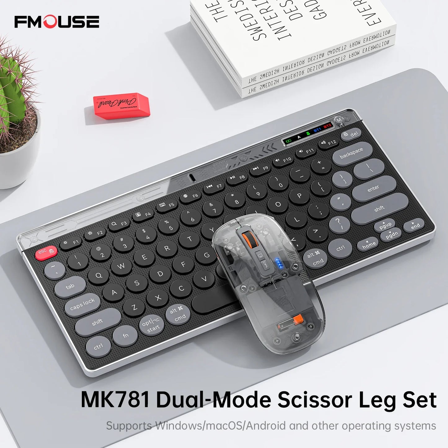 Bluetooth Wireless Keyboard Mouse Set Laptop Silent Button Charging Portable Mini Wireless Keyboard Office Typing