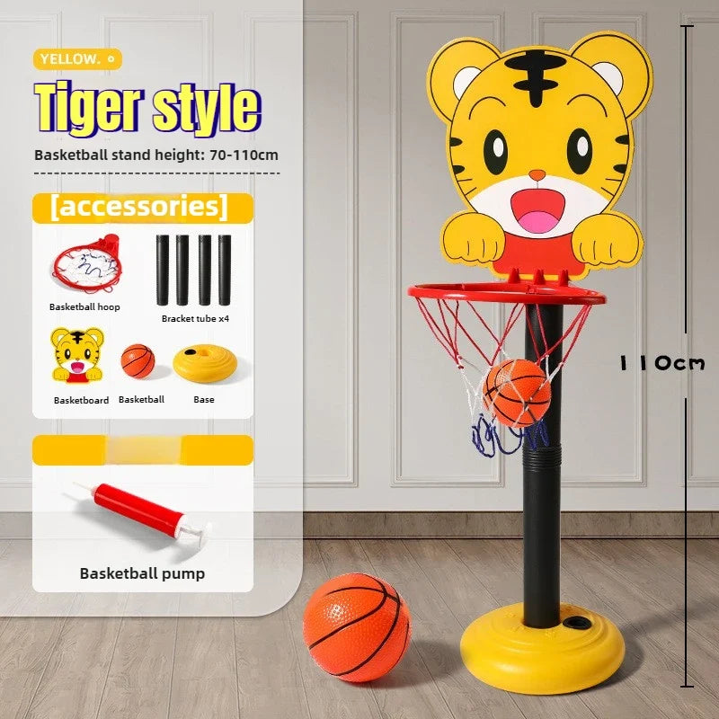 Kids Adjustable Height for Youngsters' Basketball Hoop Set with Durable Ball & Pump - Indoor/Outdoor Sport Play, Gift Birthday