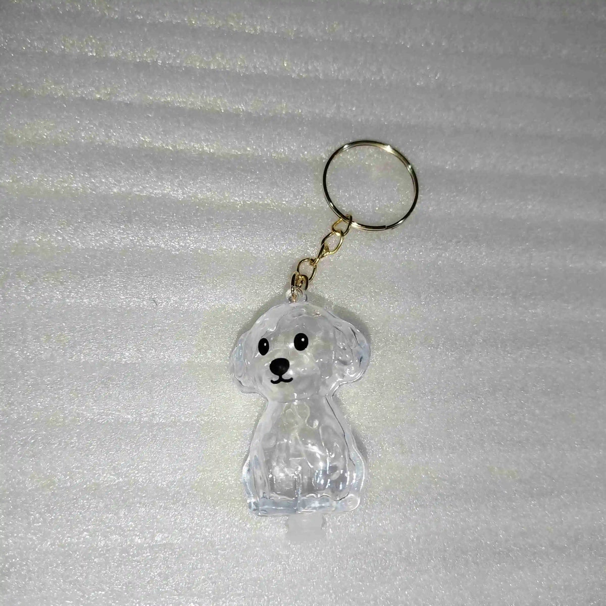 Transparent Dog Fur Storage Pendant Handmade Design DIY Backpack Accessories Portable Souvenirs Keychain Fur Storage Capsule