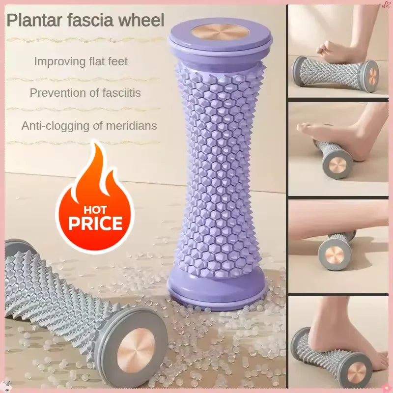 Foot Roller Yoga Massage Ball Plantar Fascia Roller Muscle Relaxation Care Plastic Manual Foot Massager Rollers
