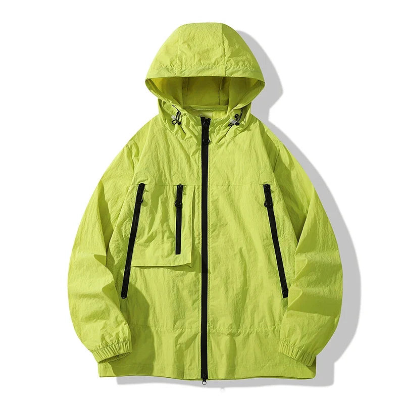 CHRLCK Unisex Hiking Jacket Summer UPF50+ Windbreaker Quick Drying Camping Trekking Fishing Jackets Sun Protection Coats