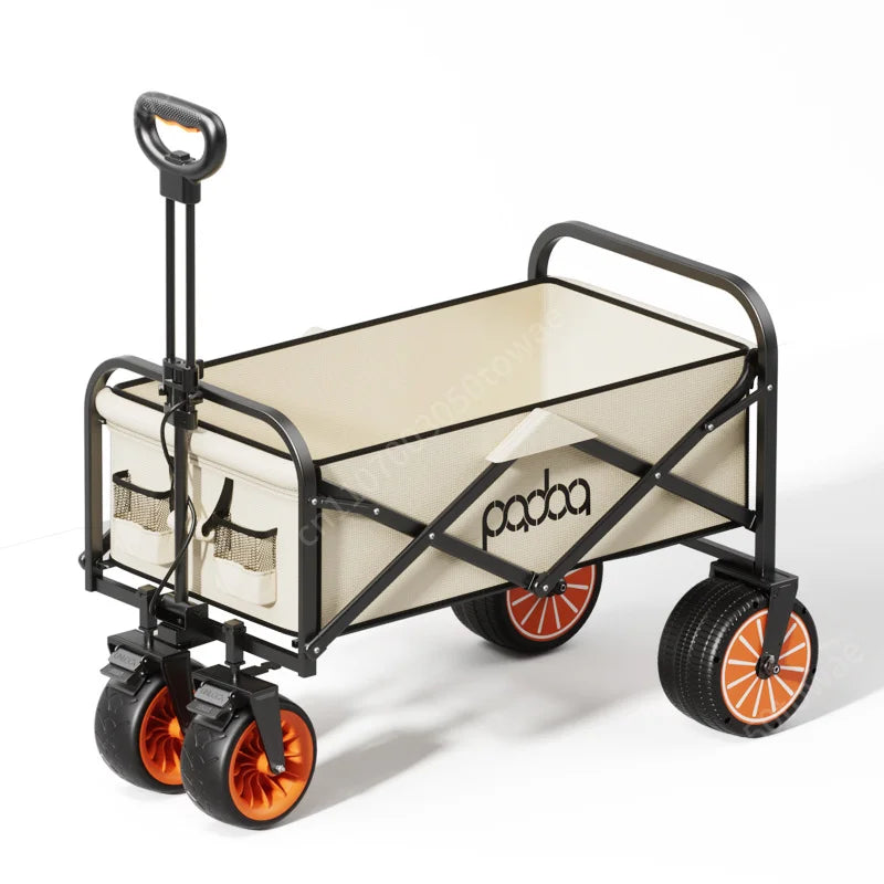 100L Electric Powered Camping Wagon, 150kg Heavy-Duty Foldable Utility