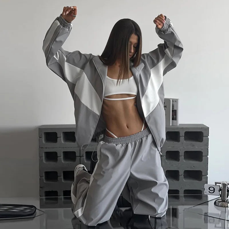 Women’s Colorblock Zip Jacket & Pants Set