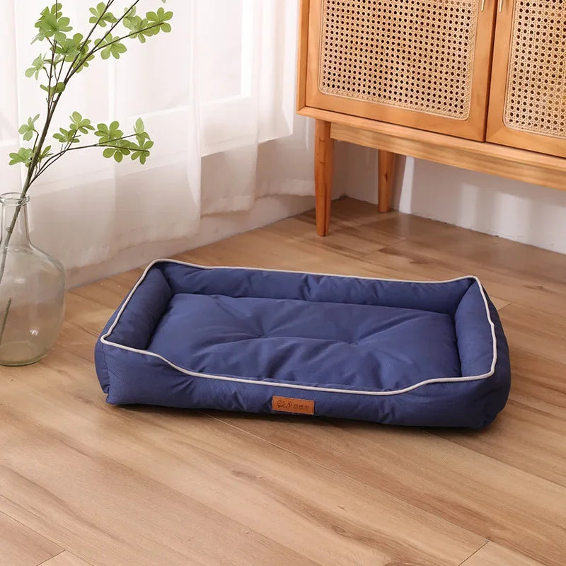 Four Seasons Paw Pet Sofa Dog Beds Waterproof Bottom Soft Fleece Warm Cat Bed House Pet Cushions for Small Medium Large Dogs
